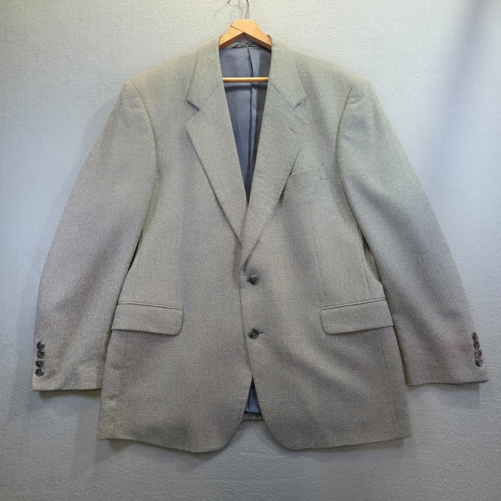 Fenzia Men's Gray Silk/Wool Blend 2 Button Sports Coat/ Blazer Size‎ 43R
